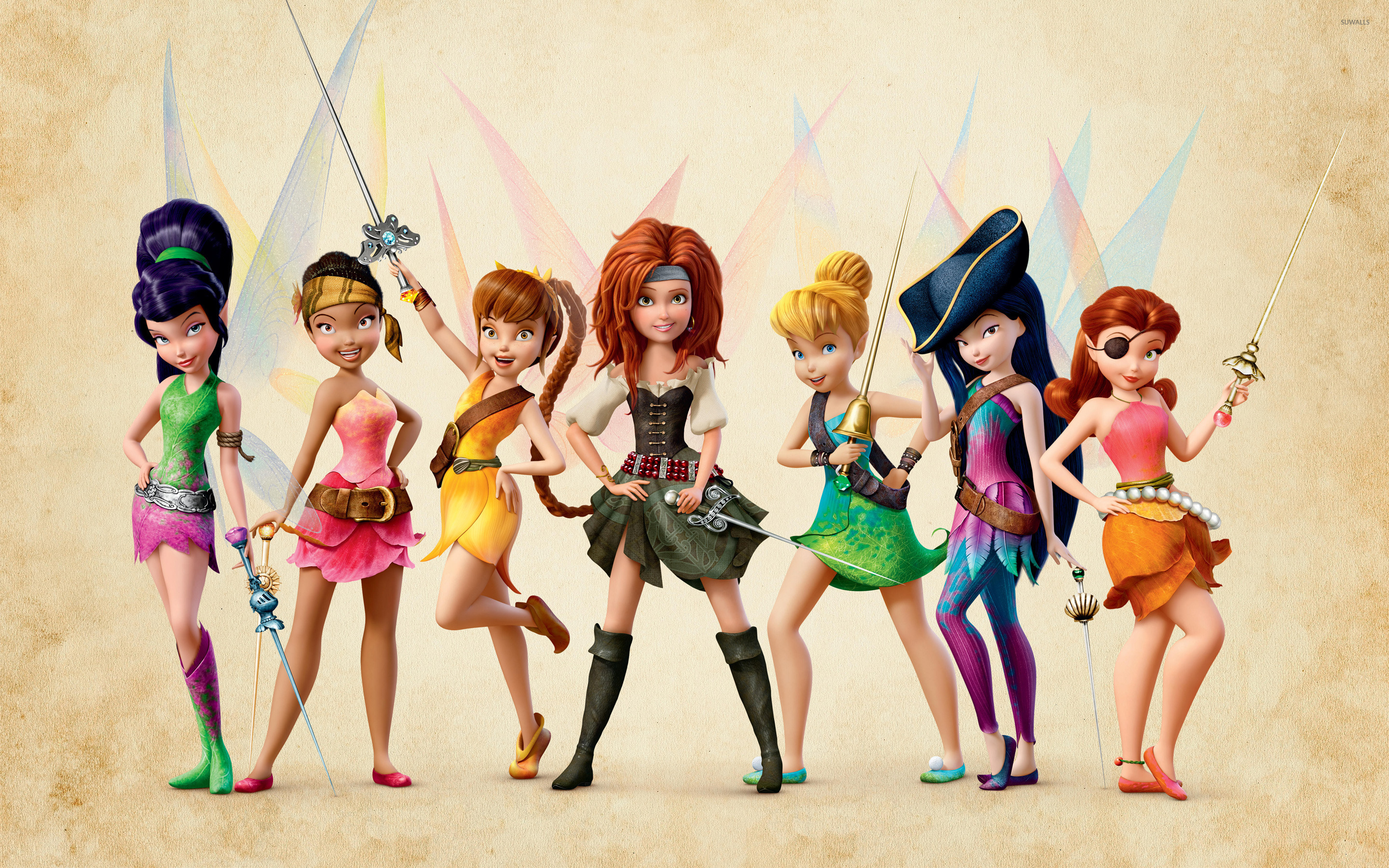 Different Fairies From Tinkerbell - HD Wallpaper 