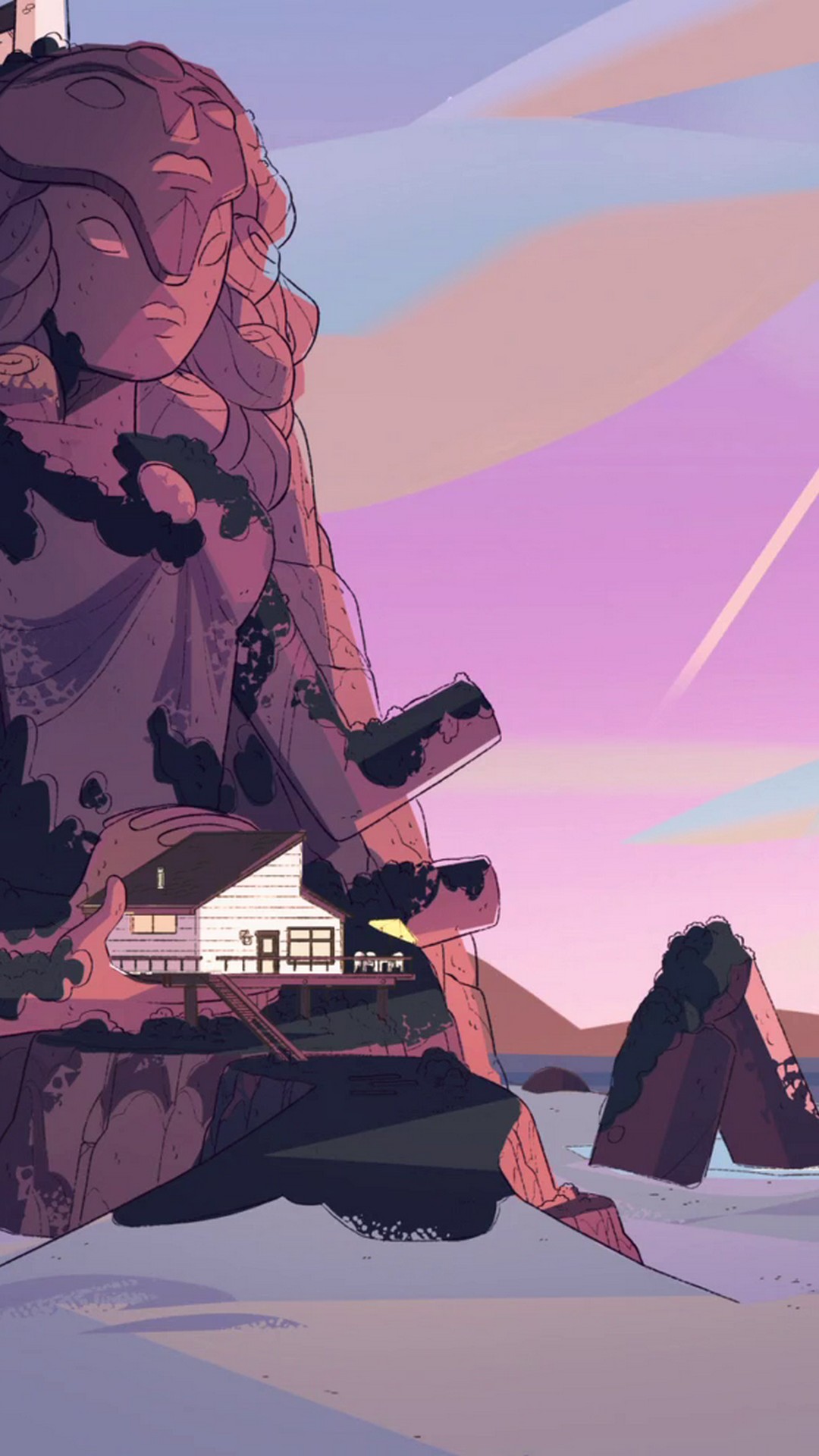 Steven Universe Phone 8 Wallpaper With High-resolution - Steven Universe Beach City Temple - HD Wallpaper 