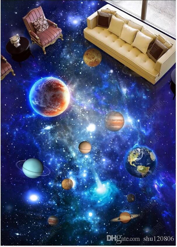 Floor Murals Outer Space - HD Wallpaper 