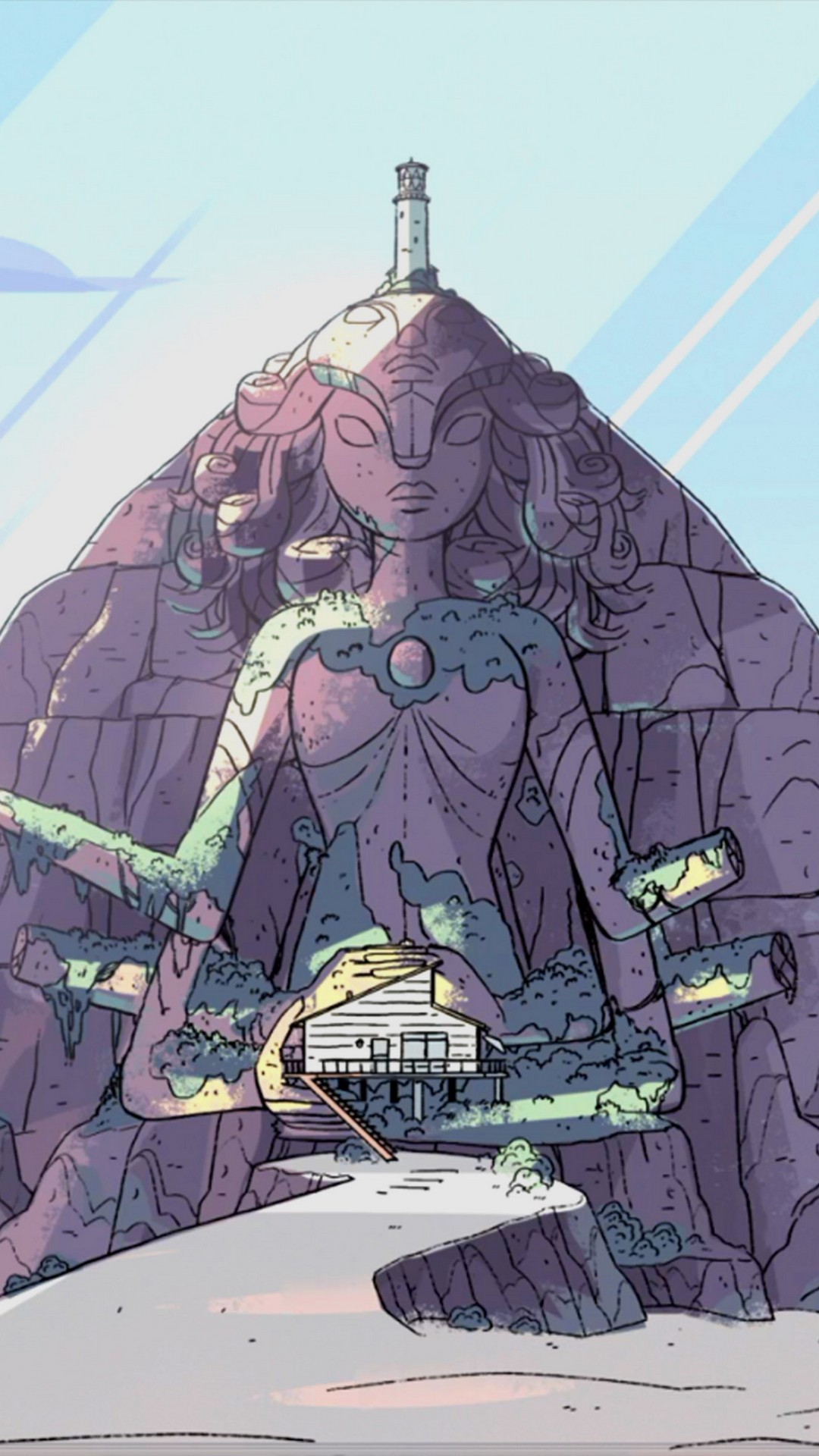 Steven Universe Iphone Wallpaper With High-resolution - Temple Steven Universe Obsidian - HD Wallpaper 