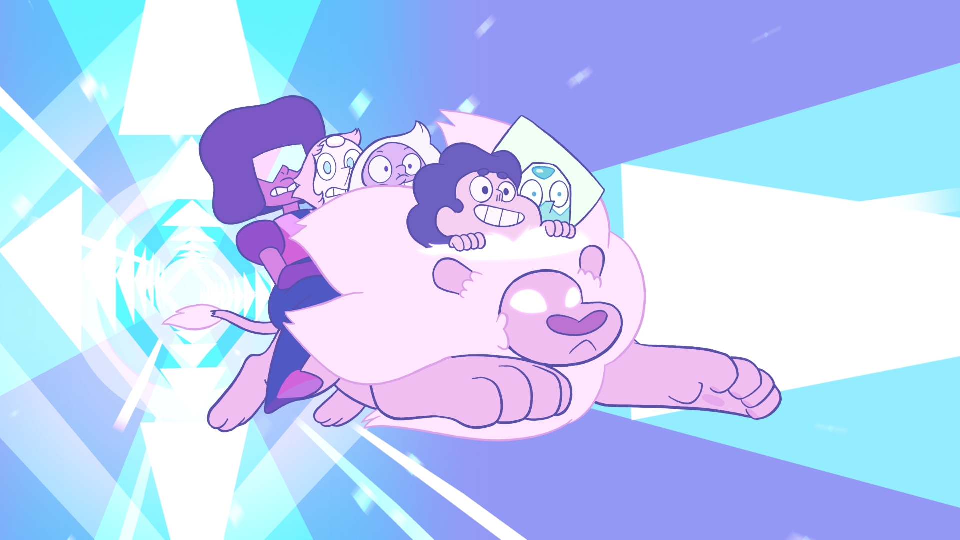 Steven Universe Lion Warp - HD Wallpaper 