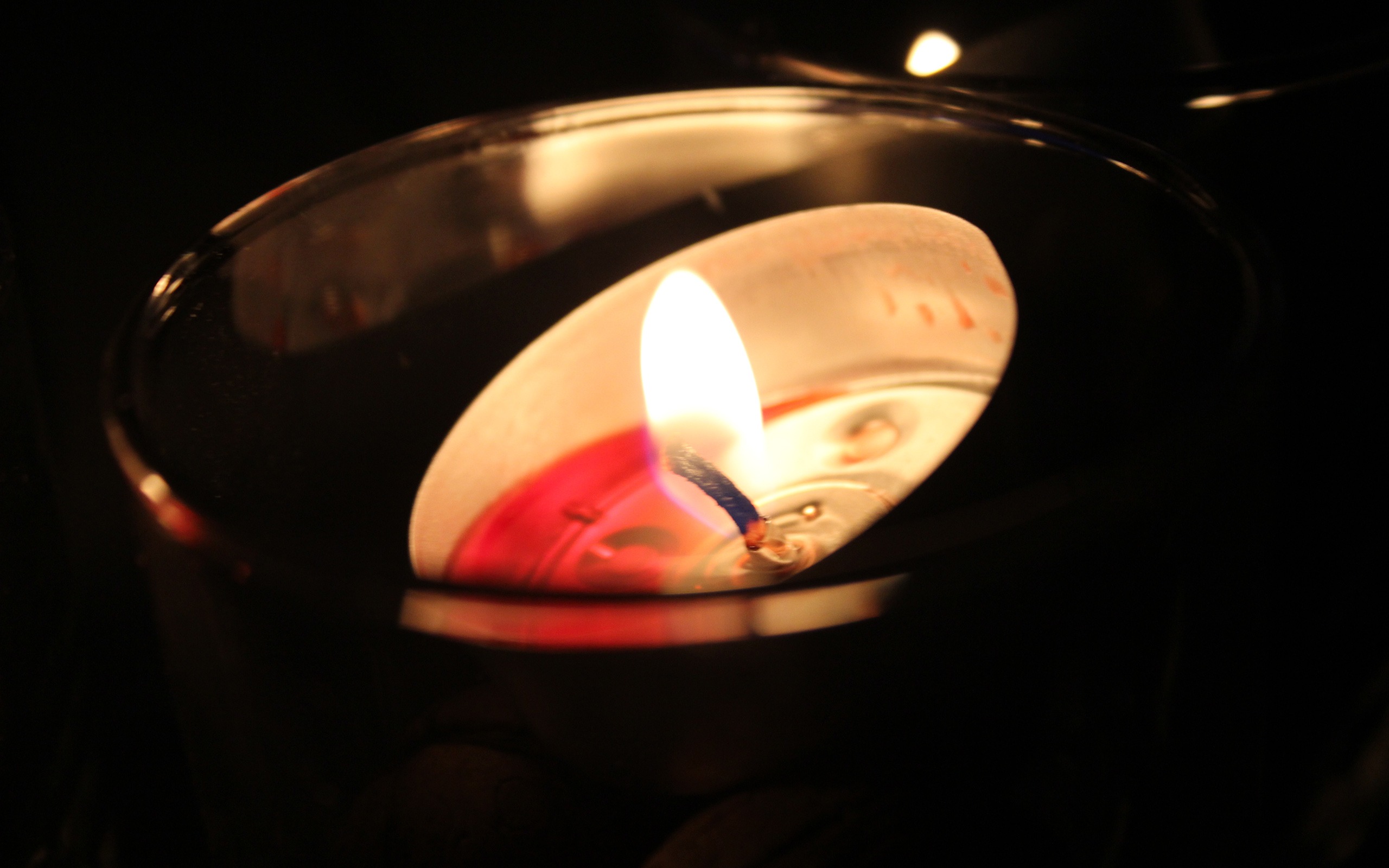Hd Candle Images In Glass - HD Wallpaper 