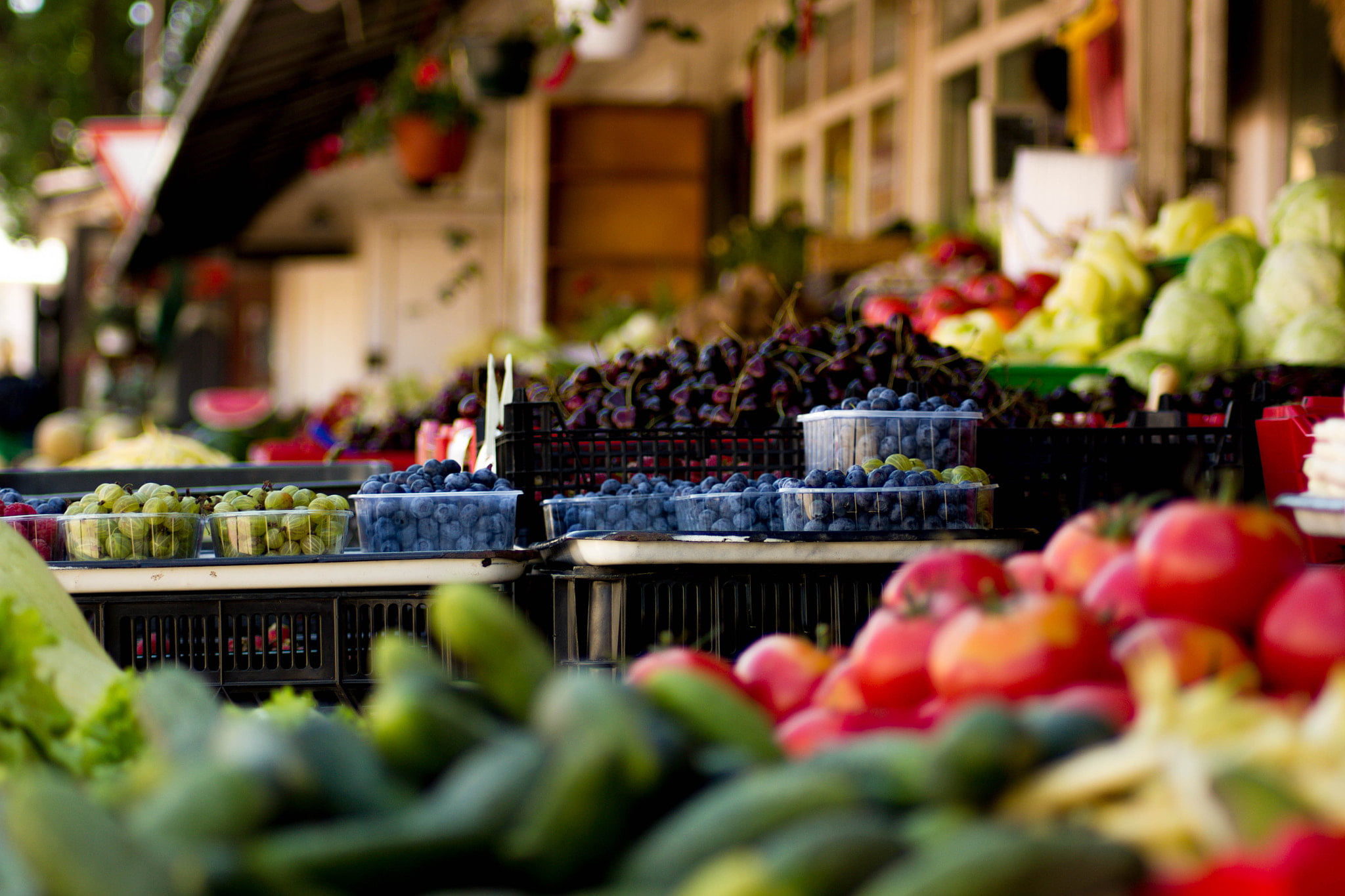 Market City Fruit Vegetables - HD Wallpaper 