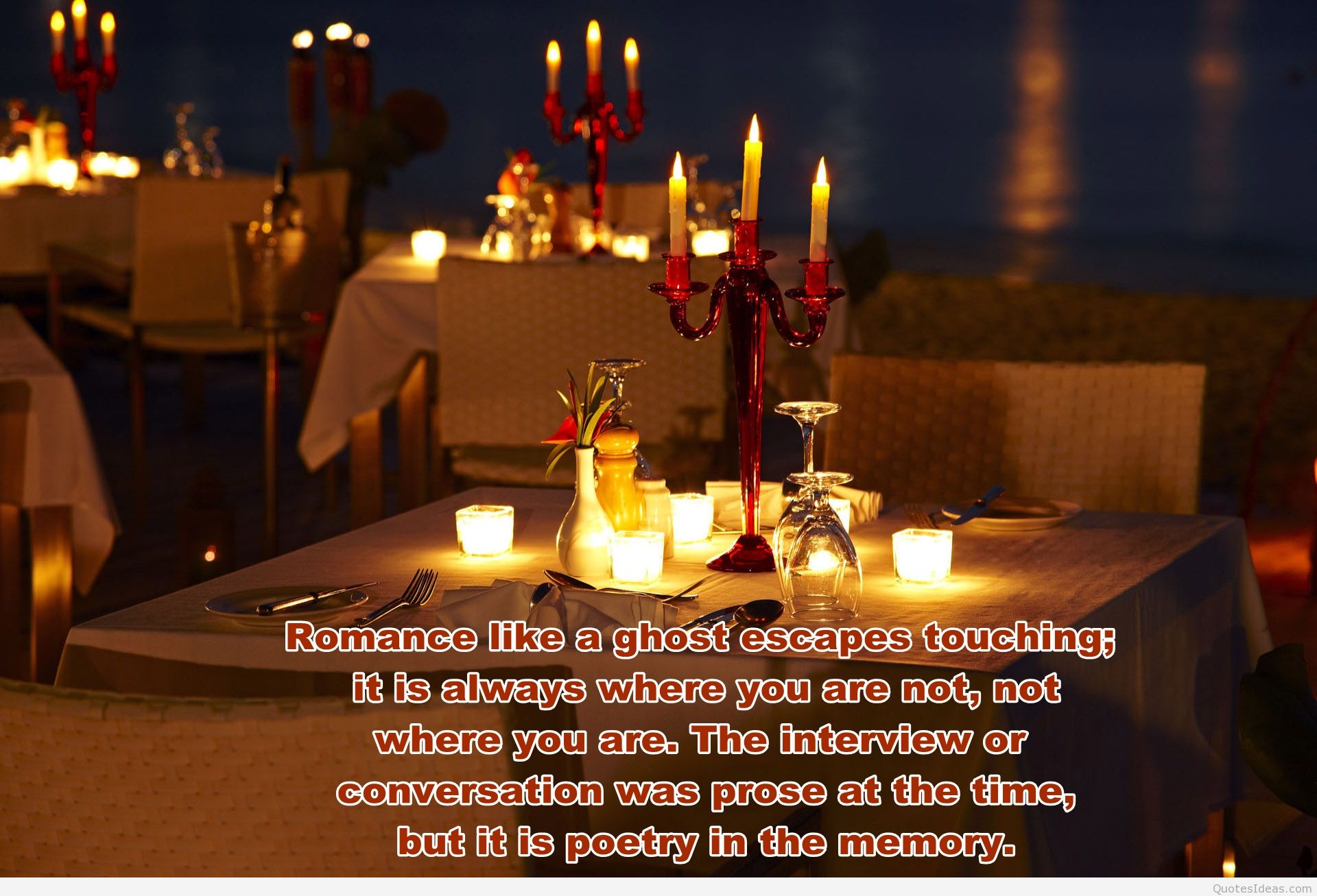 Nigh Romantic Quote Hd - Romantic Candle Night Dinner - HD Wallpaper 