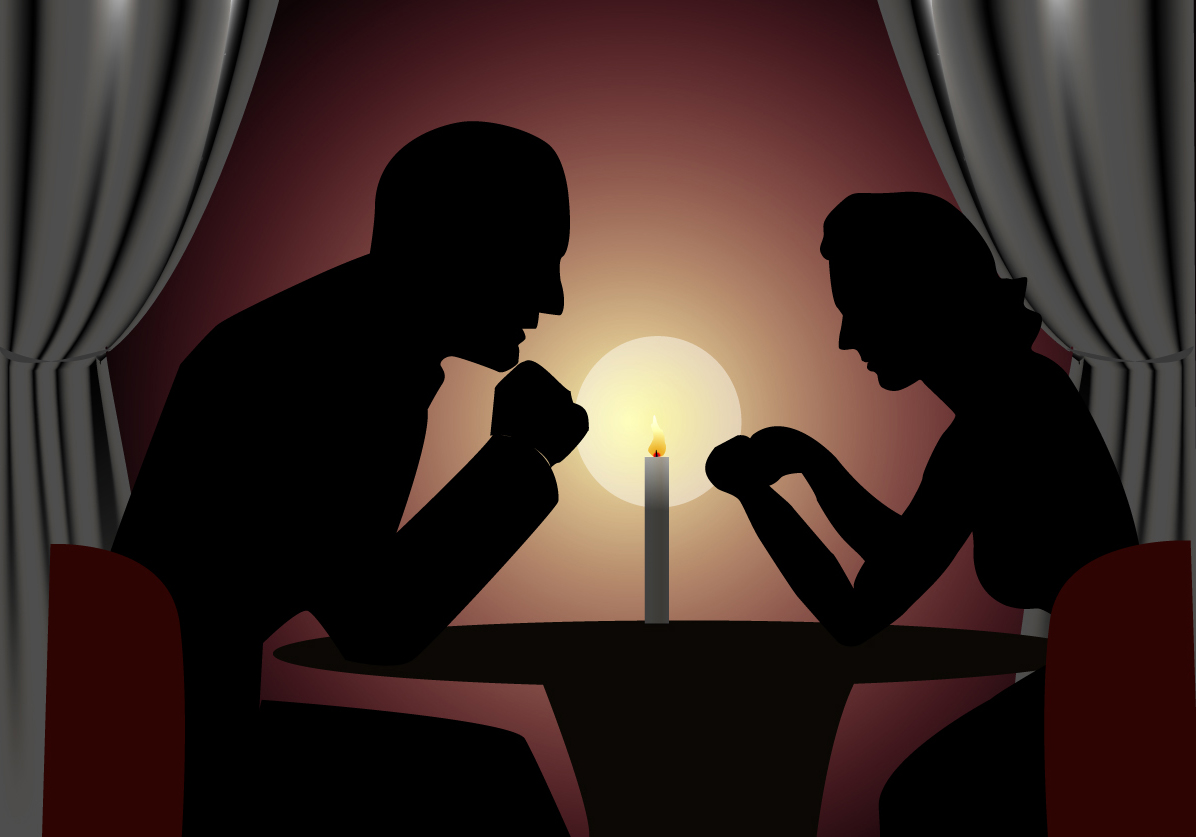 Valentine S Day Candle Light Dinner Wallpapers - Candle Light Dinner Lovers - HD Wallpaper 