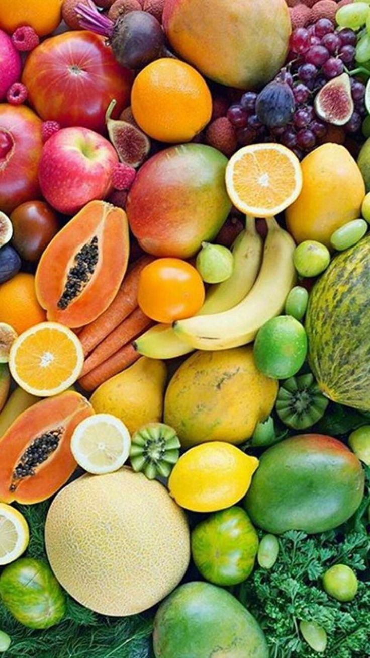 Fruits And Vegetables Wallpaper Phone - HD Wallpaper 