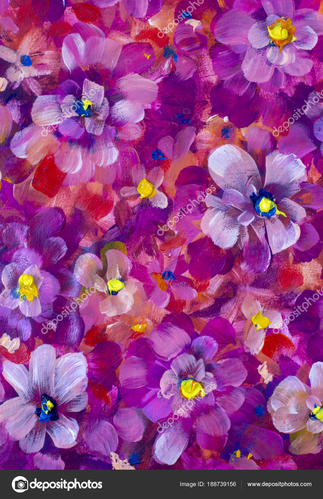 Red And Purple Flower Background - HD Wallpaper 
