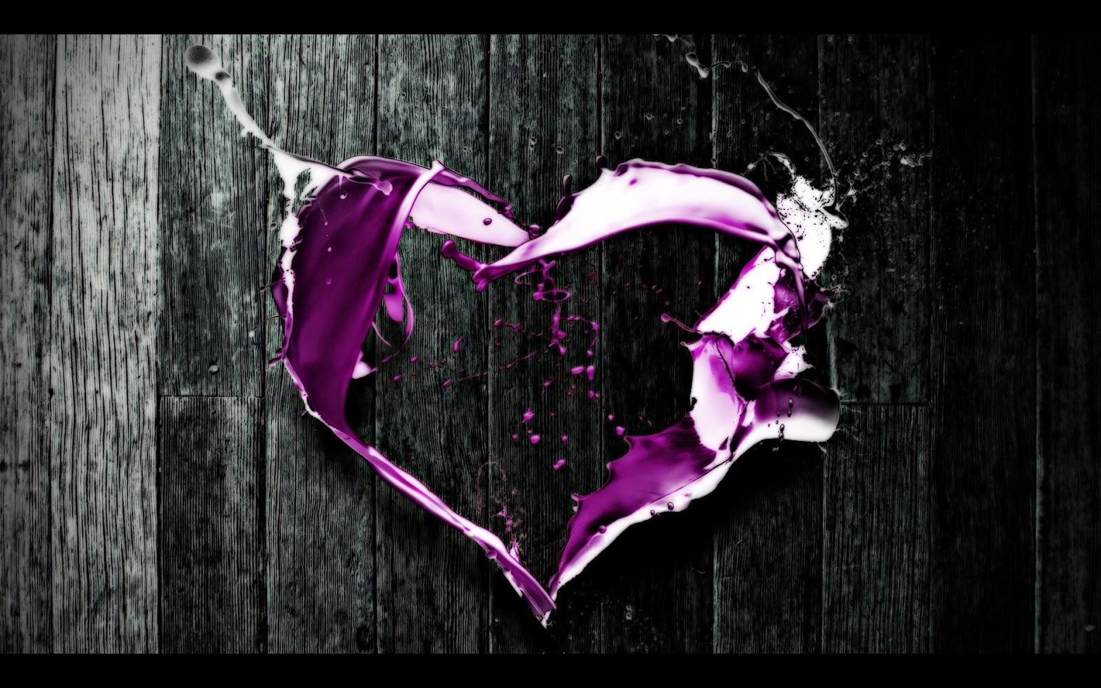 Purple Colour Heart Abstract Art Hd Wallpaper - Purple Heart Facebook Covers - HD Wallpaper 