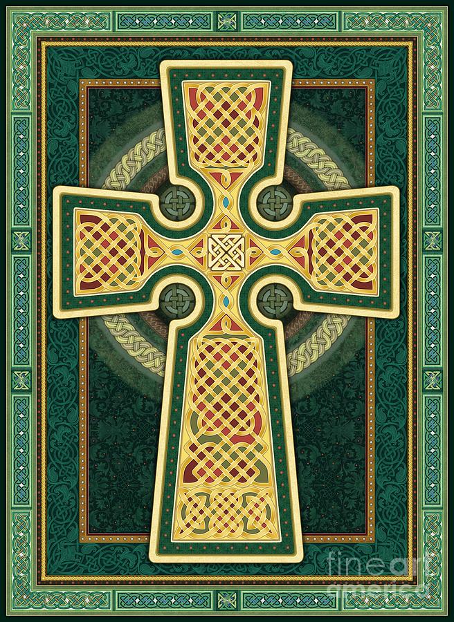 Green Celtic Cross - HD Wallpaper 