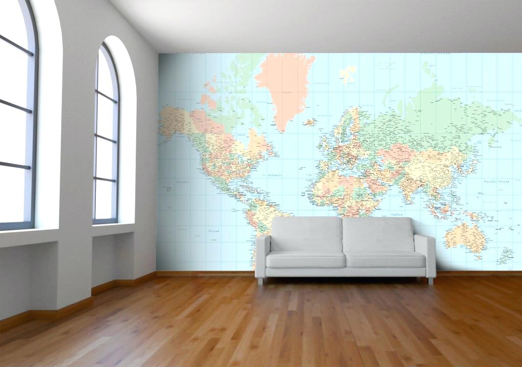 Nautical Map Wallpaper Large Old - Feature Wall Workd Map - HD Wallpaper 
