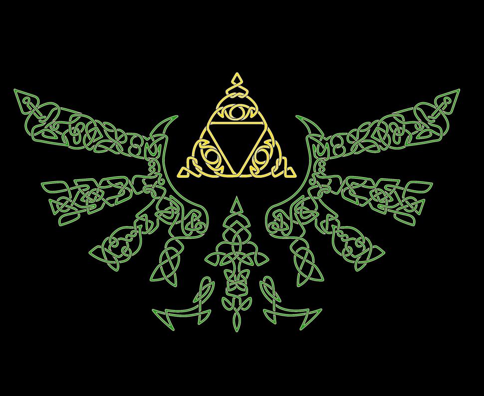 Celtic Hylian Crest Wallpaper,celts Hd Wallpaper,north - Legend Of Zelda Triforce Hd - HD Wallpaper 