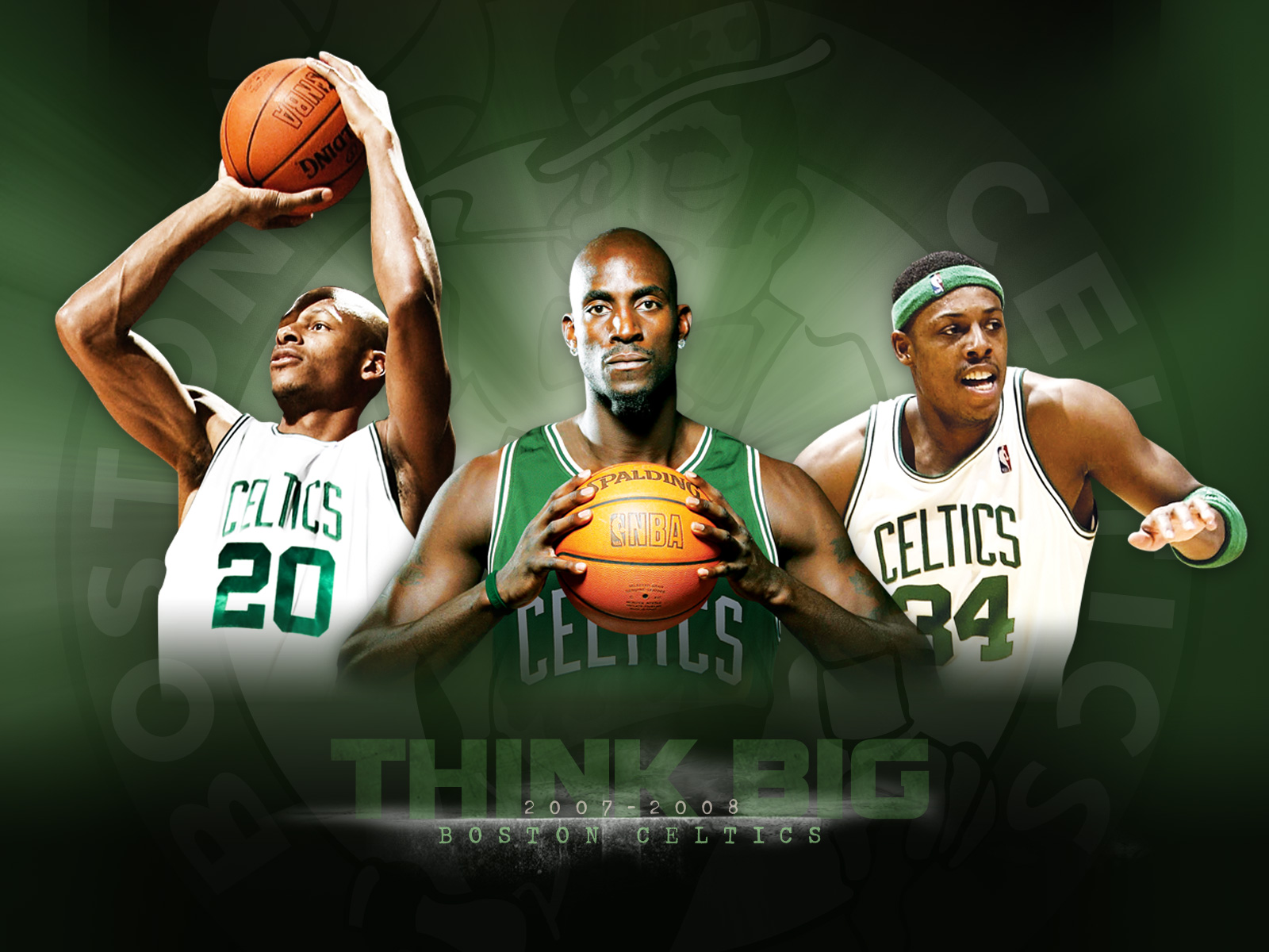 Http - //4 - Bp - Blogspot - Com/ Atyppg38fs/s1600/boston - Boston Celtics The Big Three - HD Wallpaper 