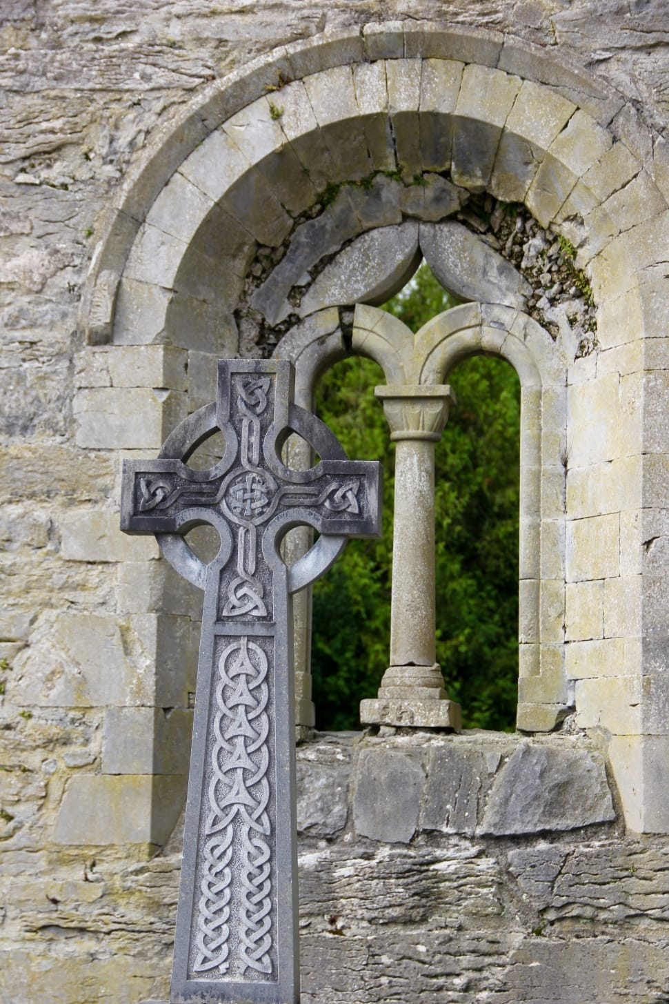 Celtic, Cross, Celtic Cross, Arch, Stone Material, - Arquitectura Celta - HD Wallpaper 