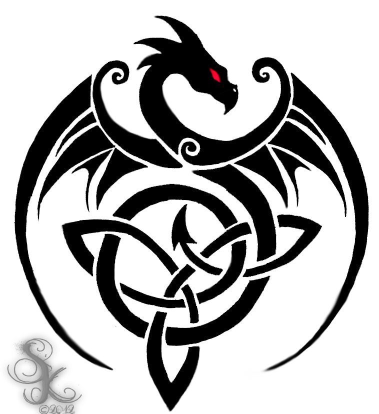 Celtic Knot Dragon Tattoo - Chakra Tattoos Dragon - HD Wallpaper 