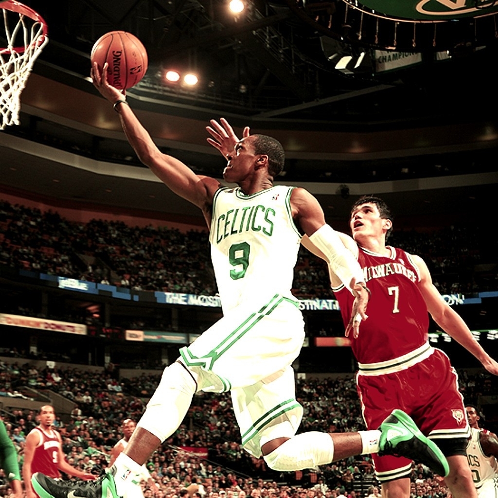 Sports Nba Basketball Athletes Boston Celtics Rajon - Rajon Rondo Celtics - HD Wallpaper 