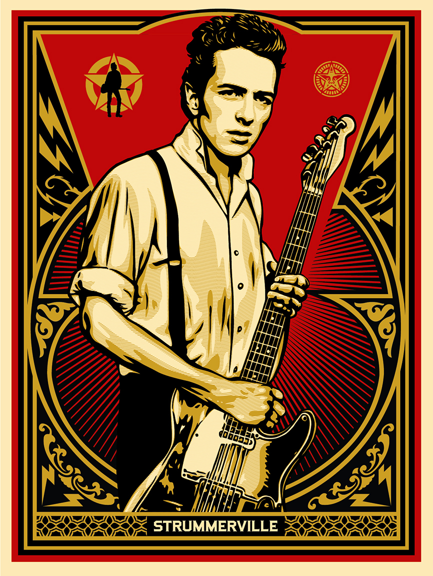 Joe Strummer Shepard Fairey - HD Wallpaper 