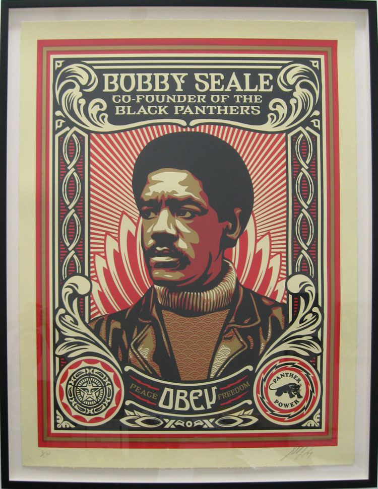 Shepard Fairey Bobby Seale - HD Wallpaper 