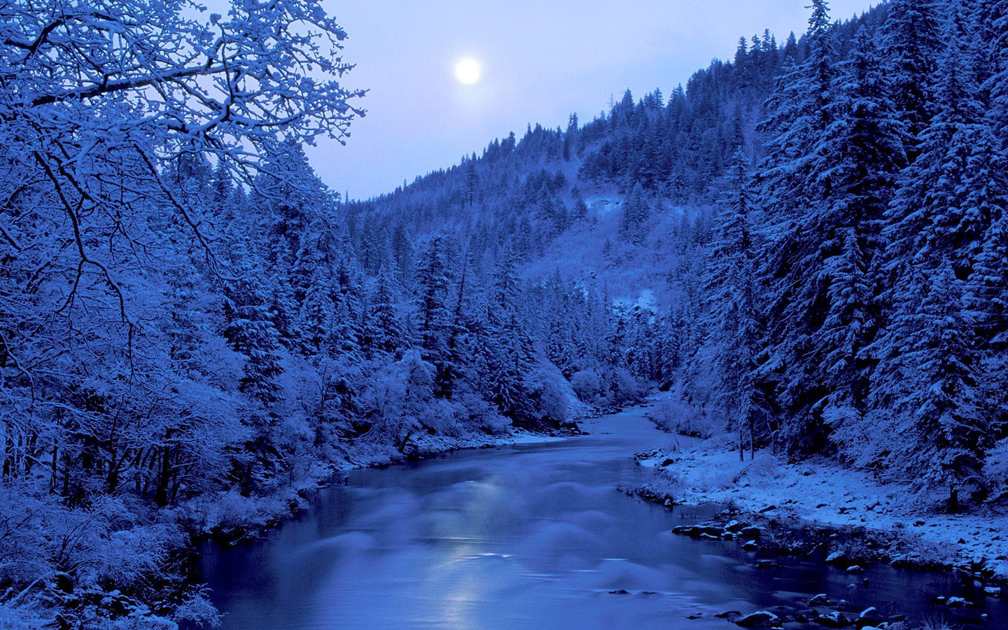 Winter Wonderland - Winter Wonderland Frozen River - HD Wallpaper 