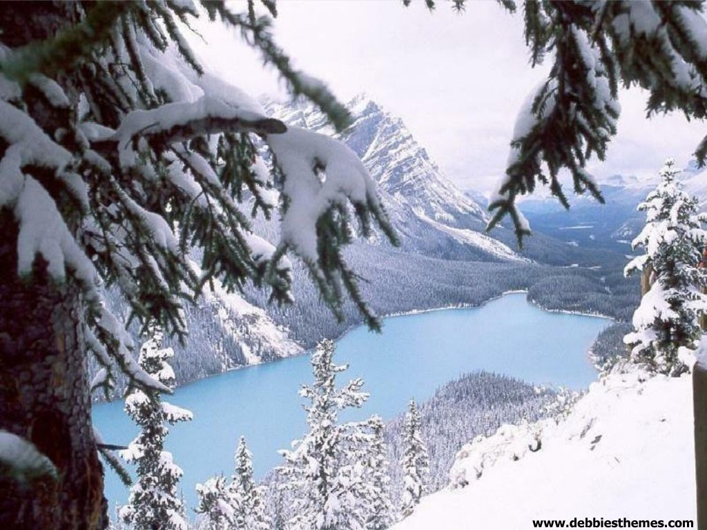 Winter Mountains - HD Wallpaper 