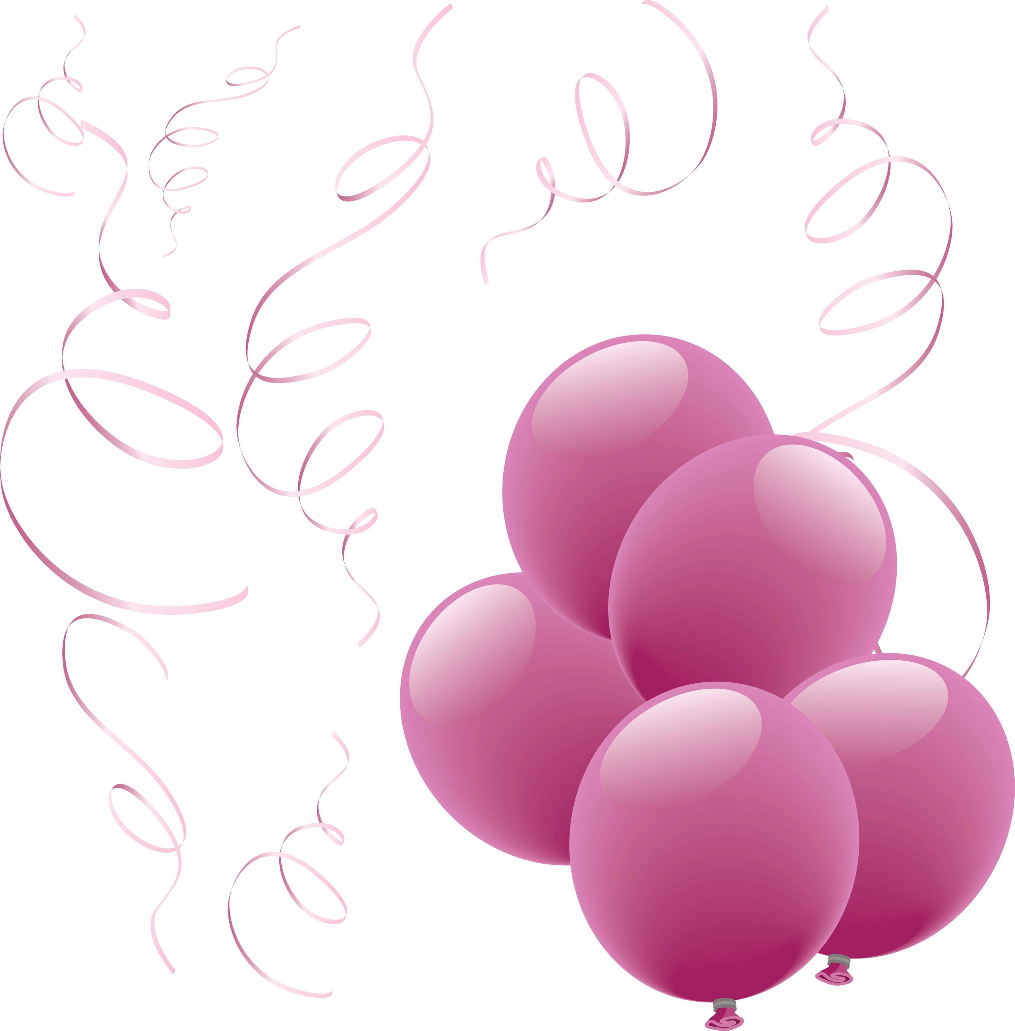Purple Balloons Png Image - Purple Balloons With Transparent Backgrounds - HD Wallpaper 