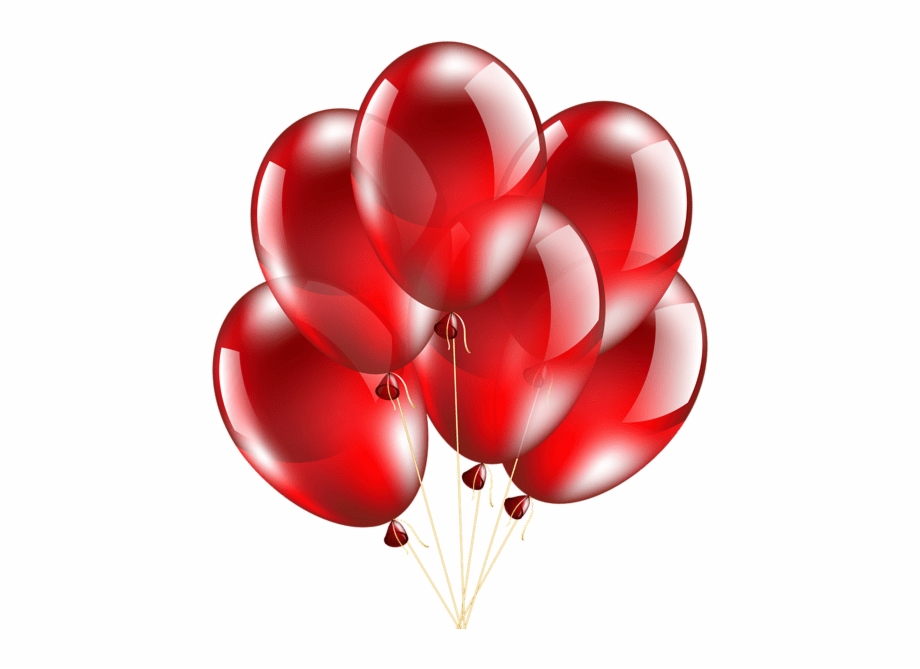 Red Balloon Transparent Background - Transparent Background Balloons Clipart Free - HD Wallpaper 