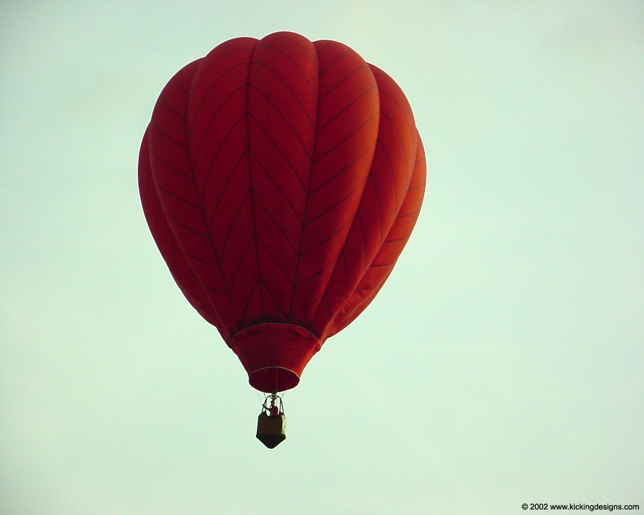 Red Air Balloon - HD Wallpaper 