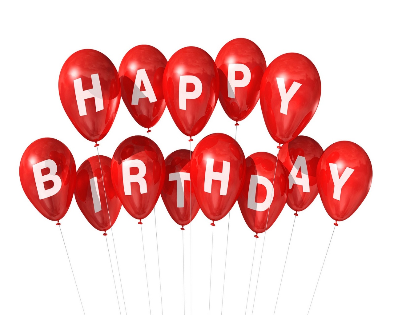 Birthday Balloons Wallpapers Hd - Happy Birthday Written On Balloons - HD Wallpaper 