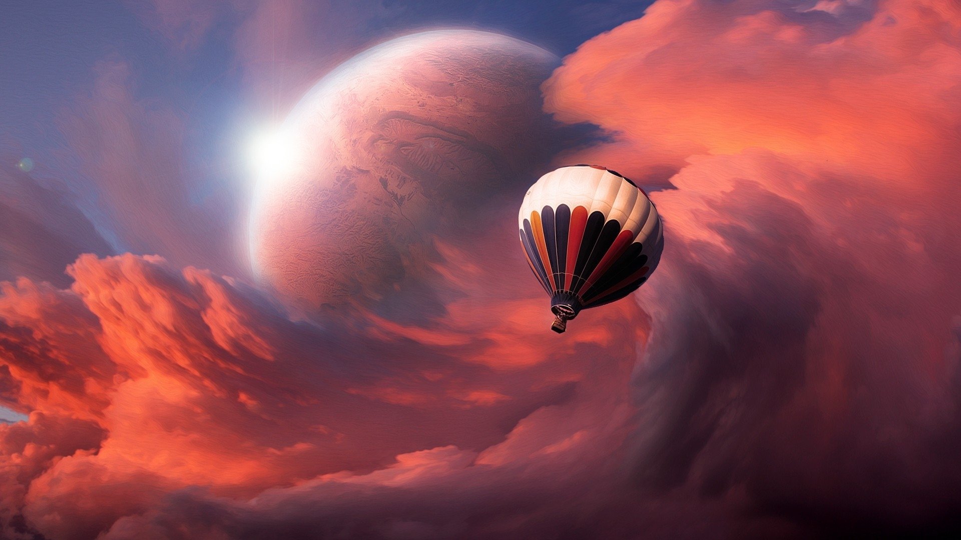 Air Balloon Art - HD Wallpaper 