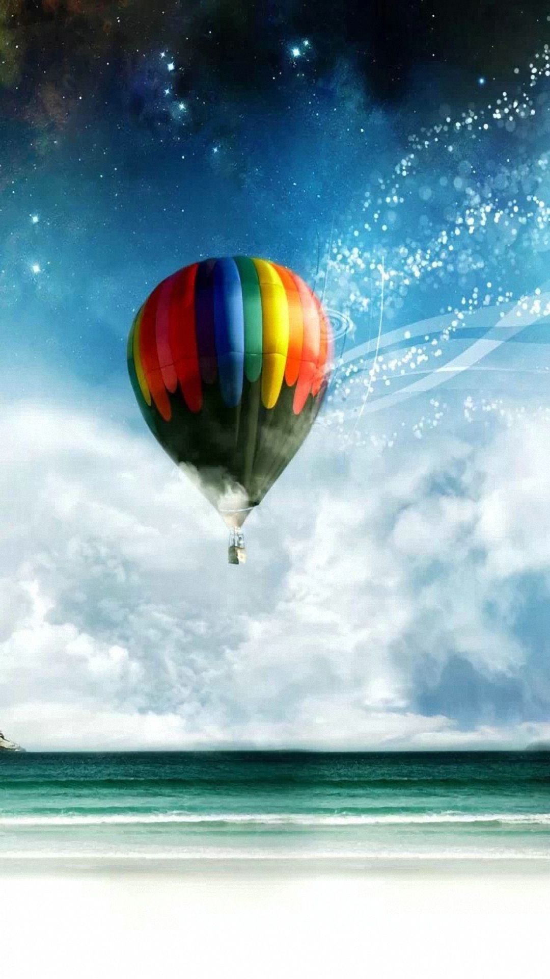 Dream Sky Balloon Wallpapers Hd - Hot Air Balloon Iphone - HD Wallpaper 