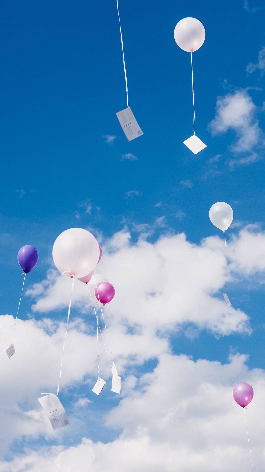 Wallpaper Balloons, Sky, Clouds, Flight, Height - Balloon Sky - HD Wallpaper 