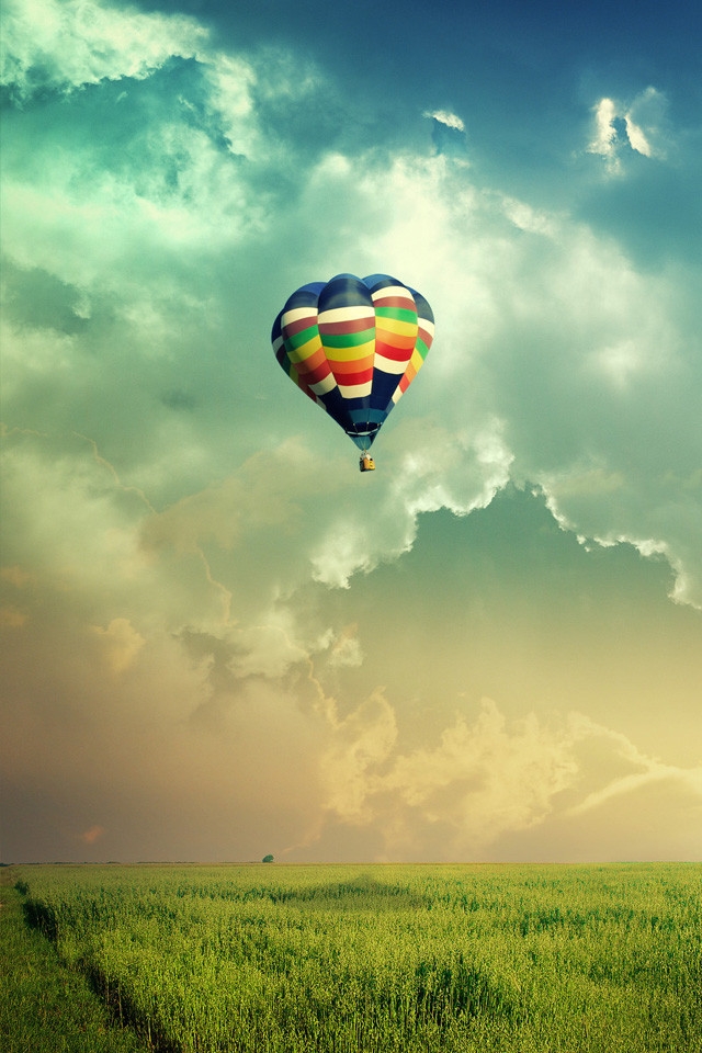Hot Air Balloon Ipod Touch Wallpaper - Hot Air Balloon Wallpaper Android - HD Wallpaper 