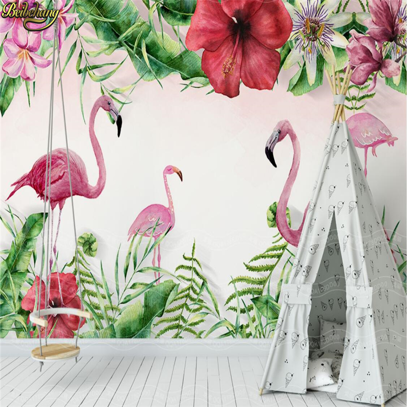 Tropical Flamingo Wallpaper - HD Wallpaper 