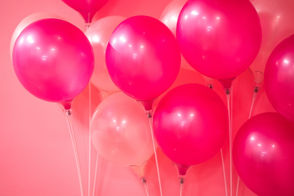 Balloon Images - Red And Pink Balloons - HD Wallpaper 