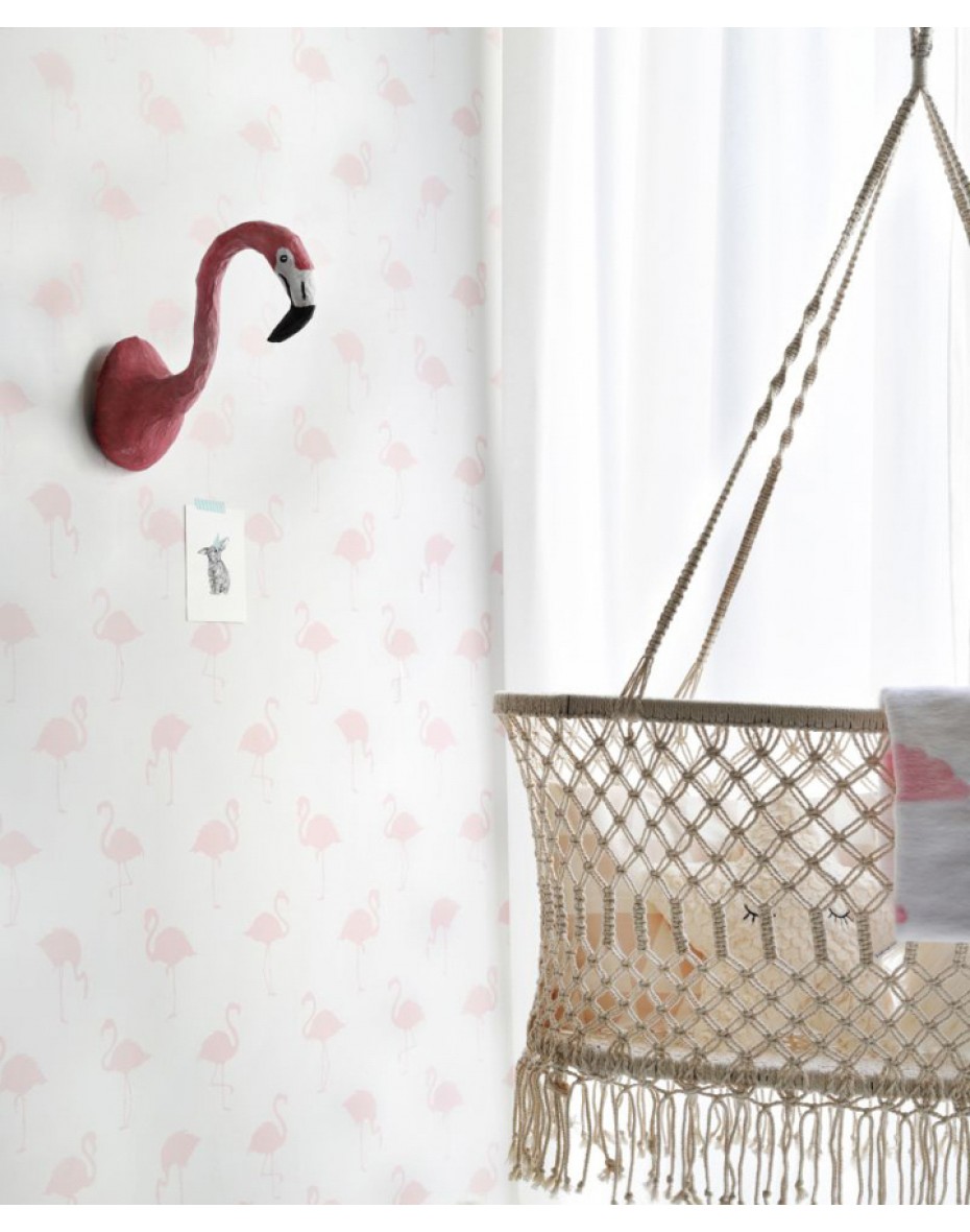 Wallpaper Flamingo - Pink - 138918 - Meisjes Behang Poeder Roze - HD Wallpaper 