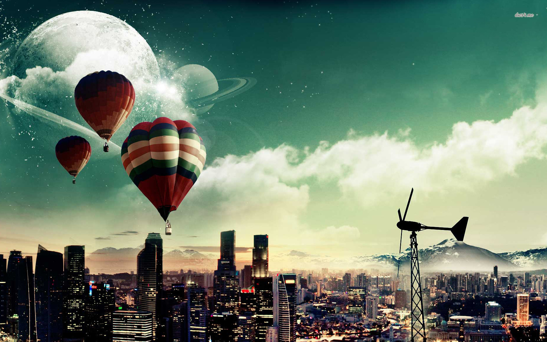 Air Balloon Steampunk - HD Wallpaper 