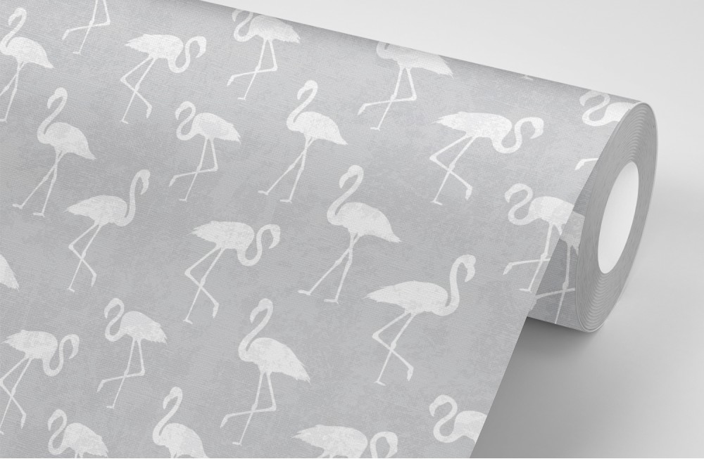 Grey Flamingos - Greater Flamingo - HD Wallpaper 