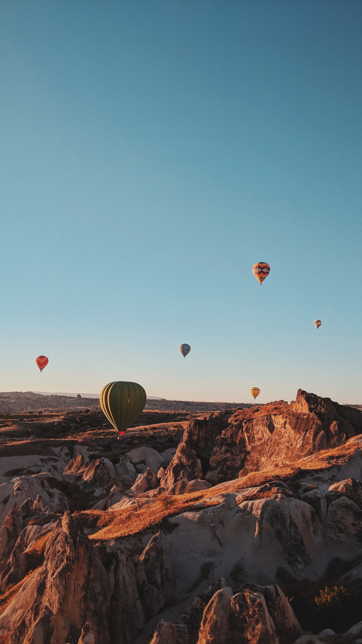 Wallpaper Air Balloons, Mountains, Flight, Turkey - Iphone Wallpaper Hot Air Balloons - HD Wallpaper 