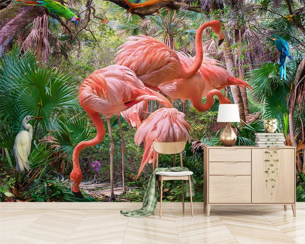 Pat Swain Lost Flamingos - HD Wallpaper 