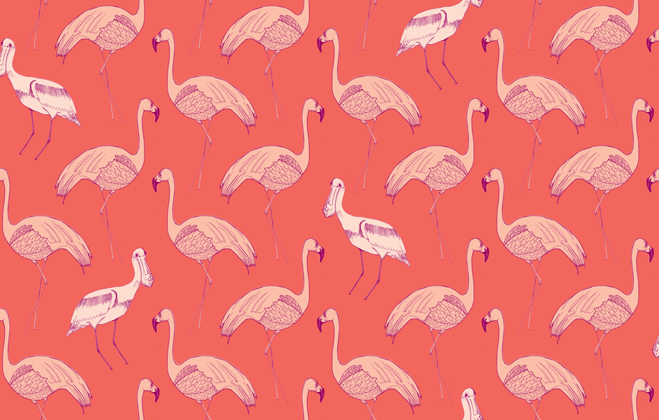 Flamingo Wallpaper Classy - Flamingo Wallpaper For Desktop - HD Wallpaper 