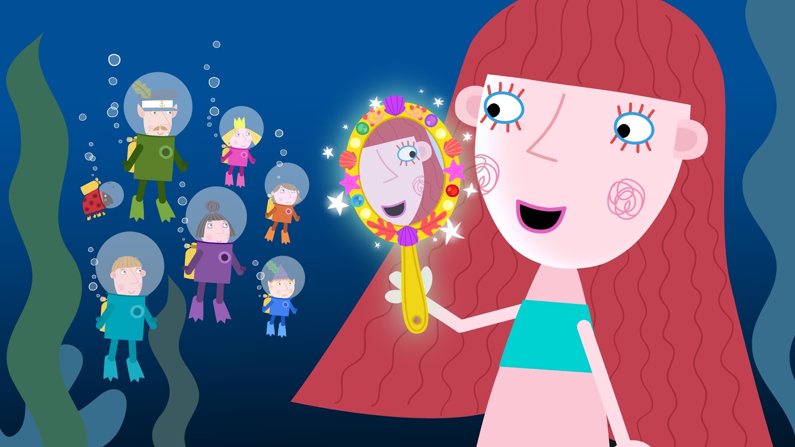 Mermaid Ben And Holly - HD Wallpaper 
