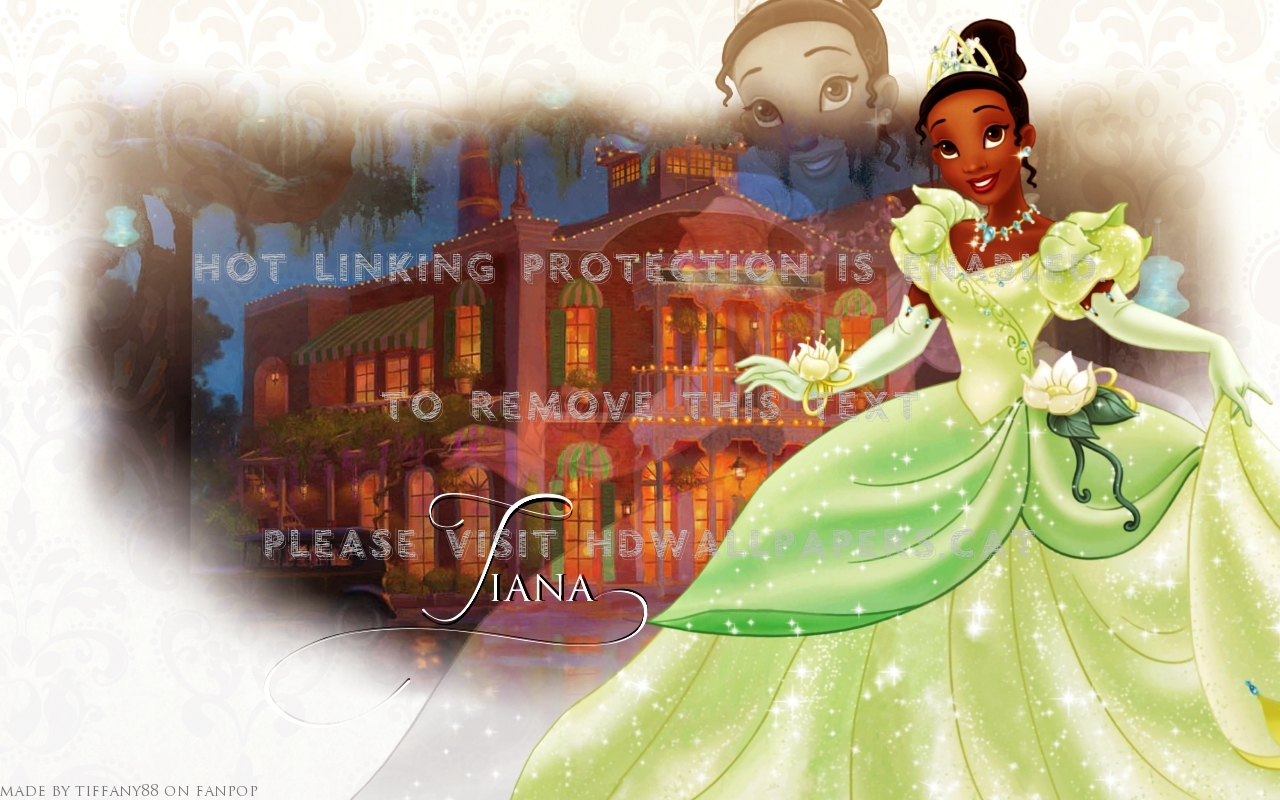 White Background Disney Princess Tiana - Princess Tiana Background - HD Wallpaper 