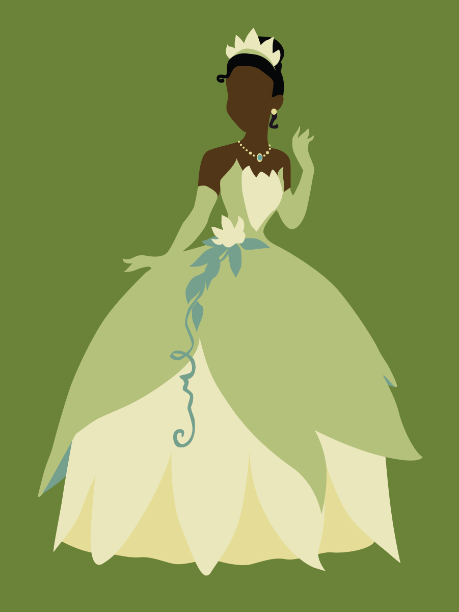 Tiana Tumblr 01 By Nati Nio - Silhouette Disney Princess Tiana - HD Wallpaper 