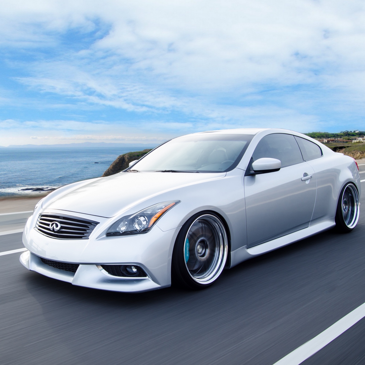 Wallpaper Infiniti, G37, Coupe, Side View, Speed - Infiniti G37 Coupe Iphone - HD Wallpaper 