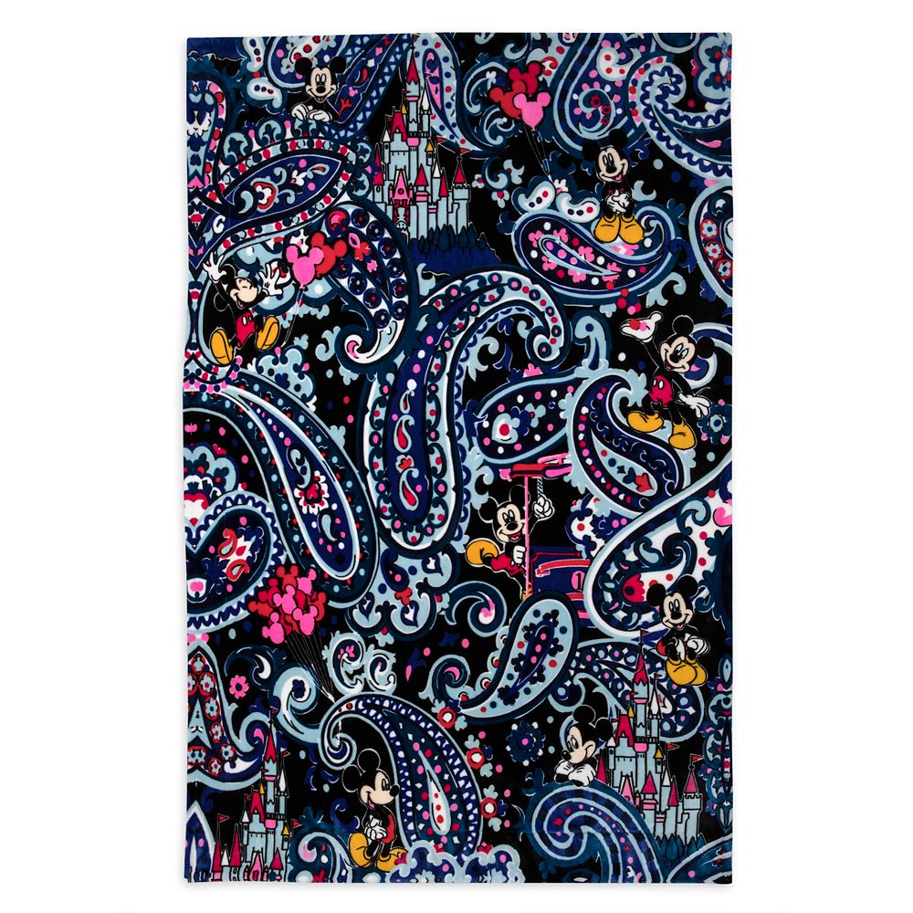 Vera Bradley Whimsical Paisley Mickey Blanket - HD Wallpaper 
