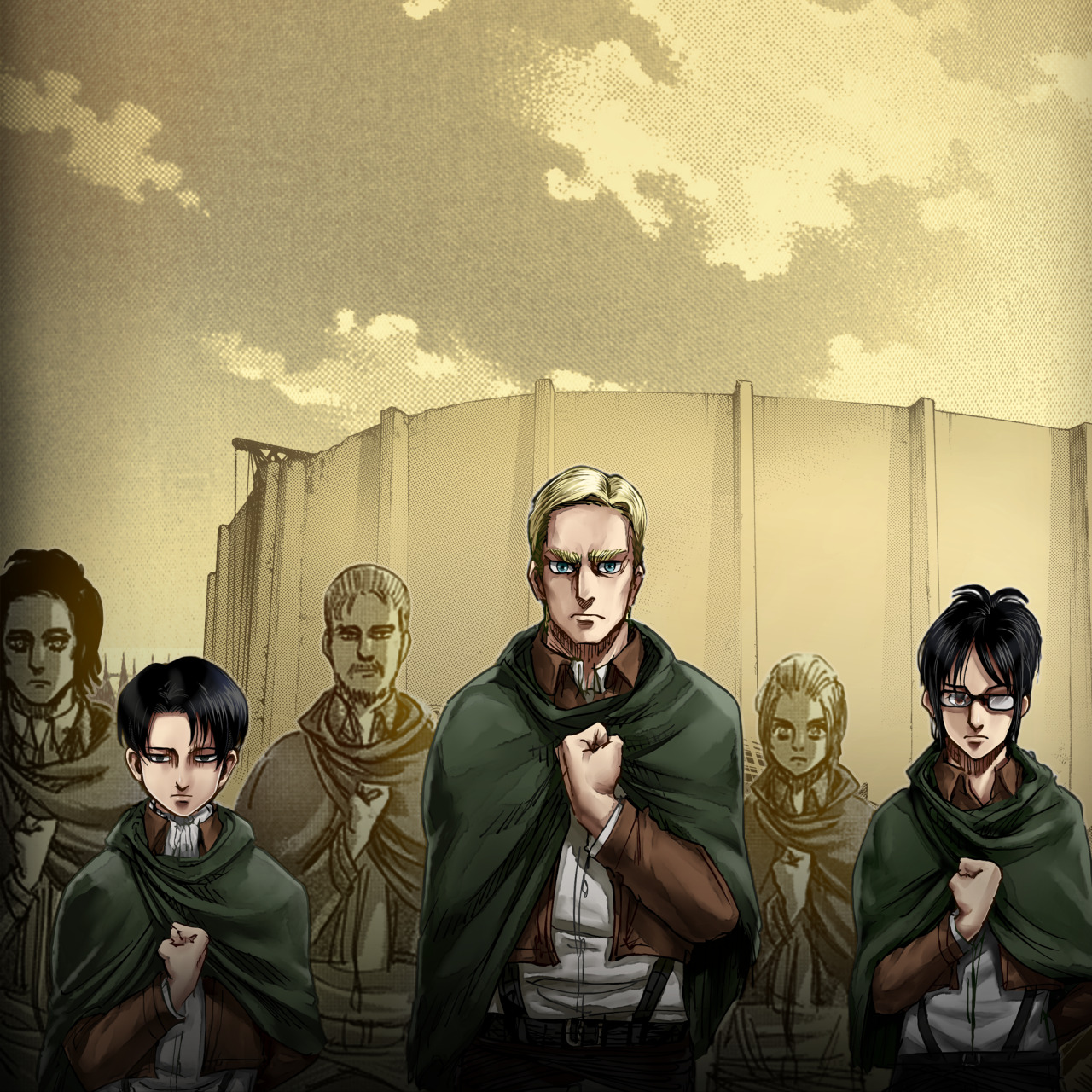 Attack On Titan Wallpaper Erwin - HD Wallpaper 