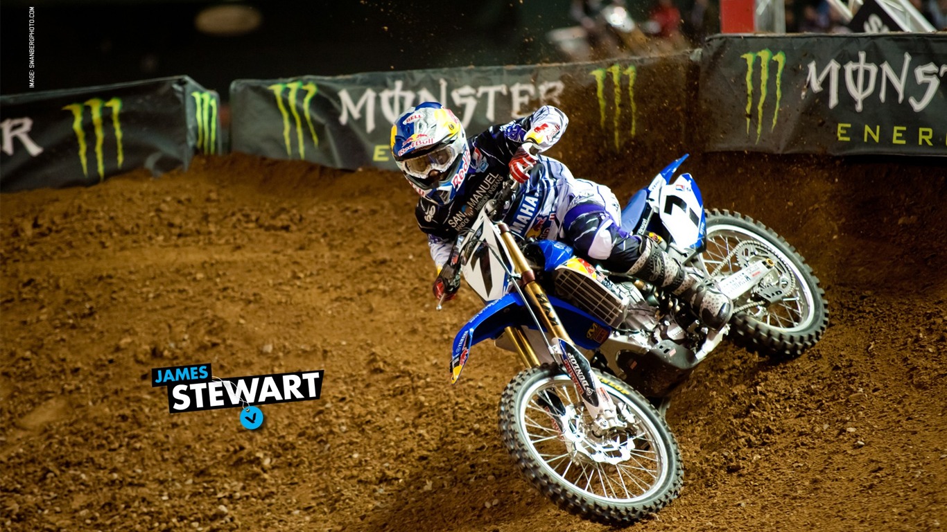 Ama Supercross Phoenix The Second Stop James Stewart - Wallpaper - HD Wallpaper 