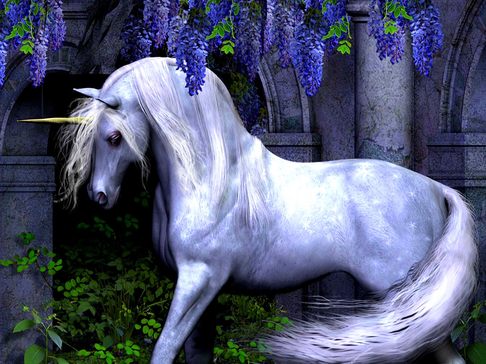 Unicorn Wallpaper Art Hd - HD Wallpaper 