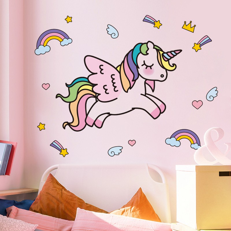 Wall Art Unicorn Room Decor - HD Wallpaper 