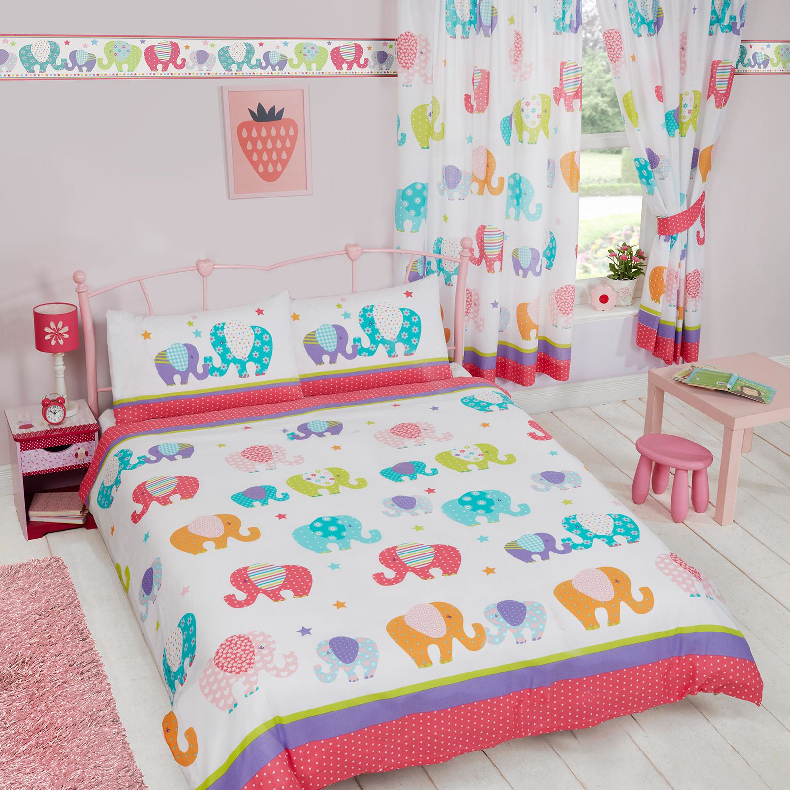 Childrens Matching Duvet Cover Sets Curtains Wallpaper Meisjes
