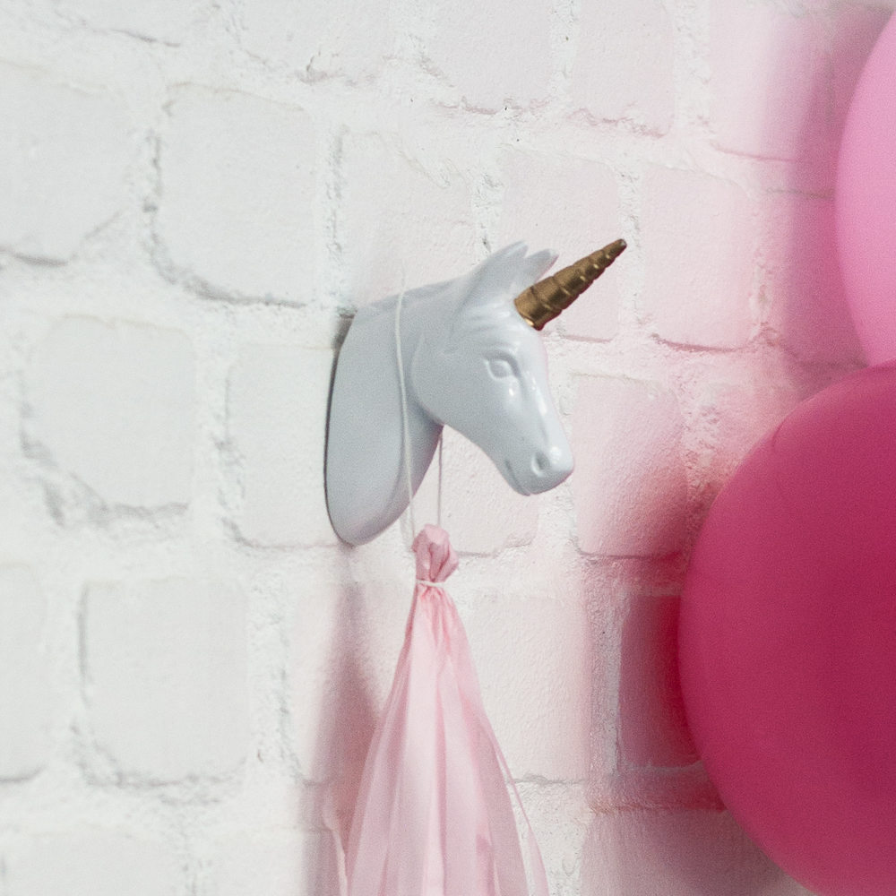 Wall Hook Stargazer Unicorn Colour White - Patere Licorne - HD Wallpaper 